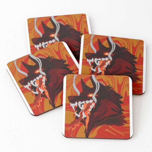 Item preview, Lava Wolf designed and sold by Bear-n-Bee-shop.