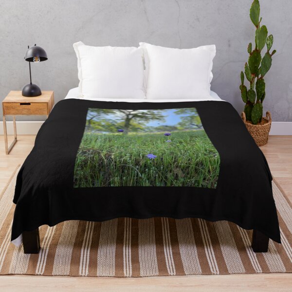 Item preview, Purple flowers among the grasses designed and sold by InsoArt.