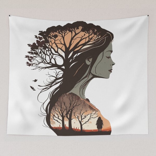 Item preview, Tranquil Twilight in Crimson - Dark Autumn designed and sold by ArchieDid.