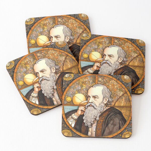 Item preview, Galileo Galilei drawing designed and sold by ComicsFactory.