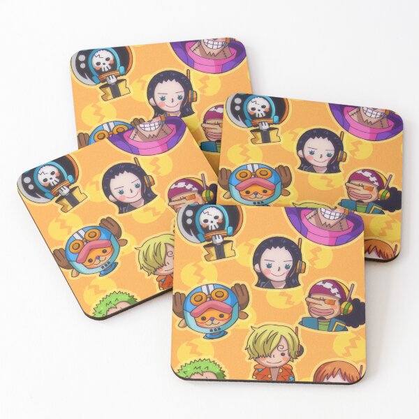 Item preview, Chibi Straw Hat Mugiwara Pirates Head Egg Stickers designed and sold by Amanomoon.
