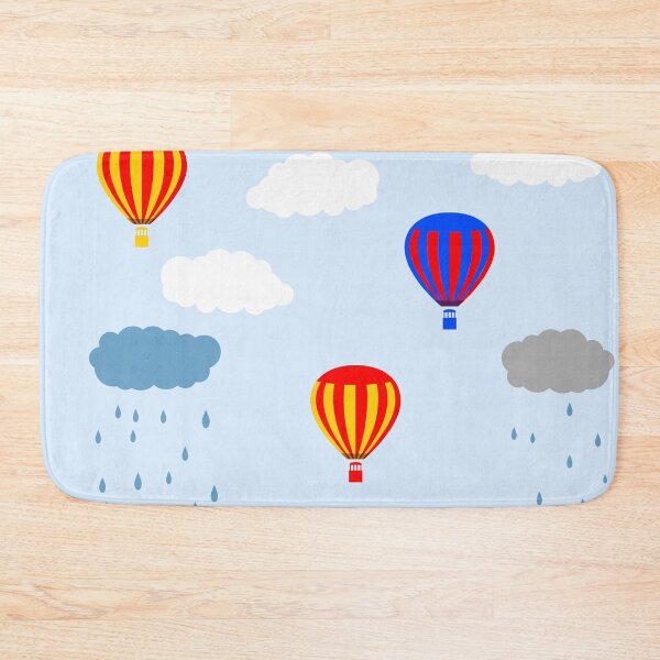 Item preview, Minimalistic landscape - clouds, rain, flying bird designed and sold by ReflectedCrafts.