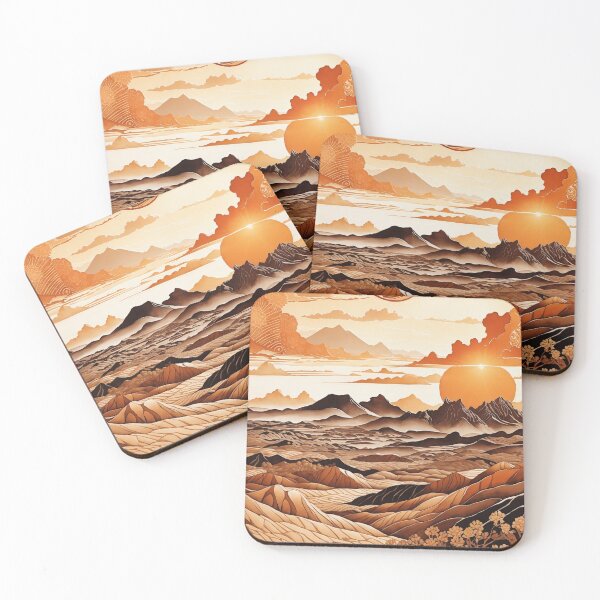 Item preview, Dunes to Infinity: A Scenic Illustration of Desert and Mountains designed and sold by Ngea.