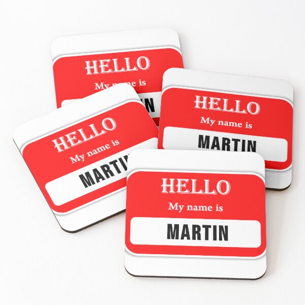 Item preview, POD name tag for Martin designed and sold by JonathanP514.