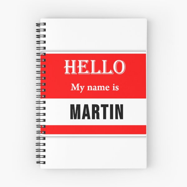Item preview, POD name tag for Martin designed and sold by JonathanP514.