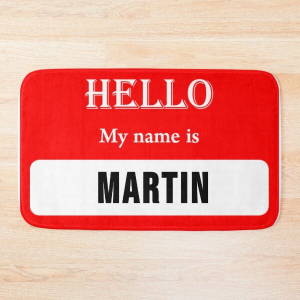 Item preview, POD name tag for Martin designed and sold by JonathanP514.