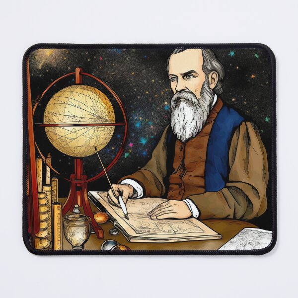 Item preview,  Galileo Galilei drawing designed and sold by ComicsFactory.