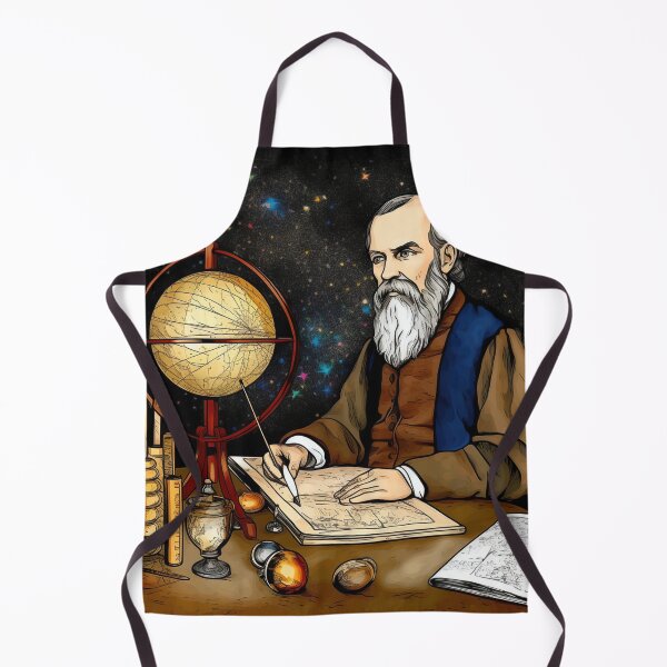 Item preview, Galileo Galilei drawing designed and sold by ComicsFactory.