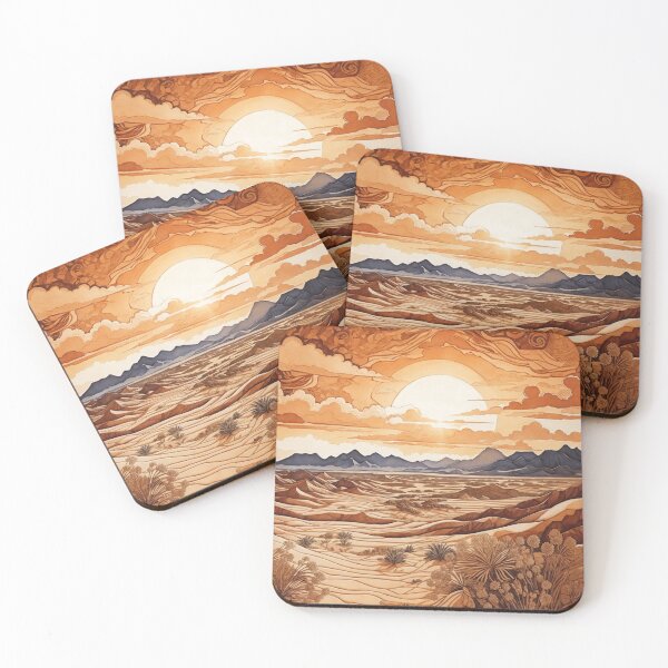 Item preview, Sunset over Desolation: A Desert and Mountain Range designed and sold by Ngea.