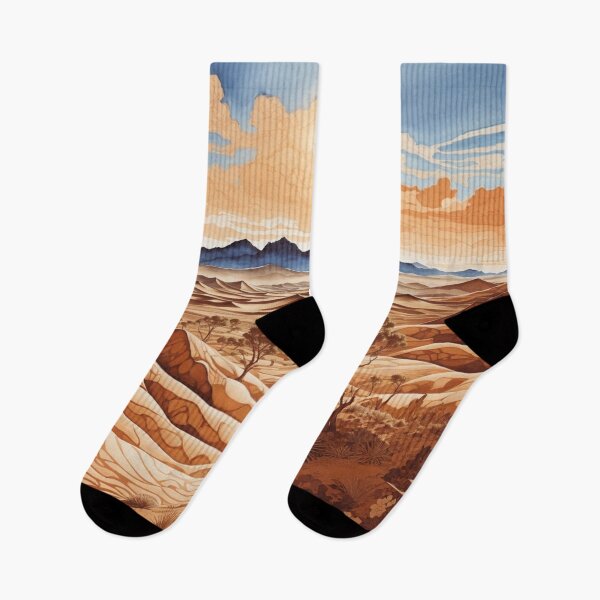 Item preview, Horizons of Sand and Peaks: A Breathtaking Desert Illustration designed and sold by Ngea.