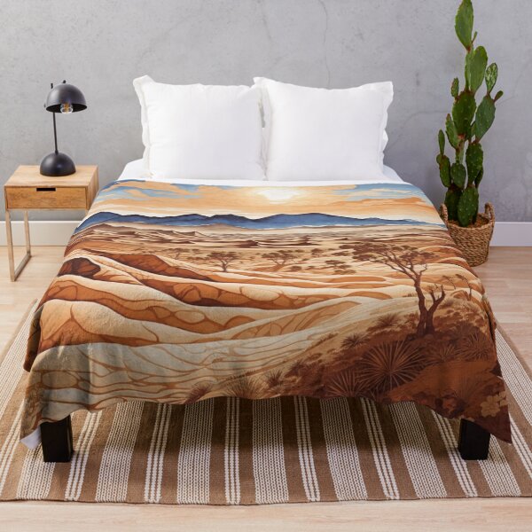 Item preview, Horizons of Sand and Peaks: A Breathtaking Desert Illustration designed and sold by Ngea.