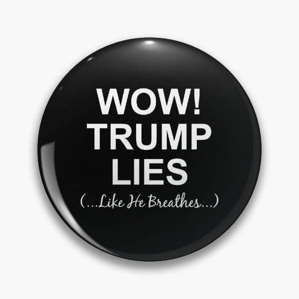 Item preview, Wow! Trump lies white designed and sold by Politics-Corner.