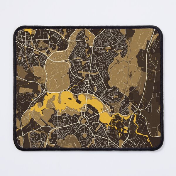Item preview, Canberra City Map of Australia - Pastel designed and sold by deMAP.