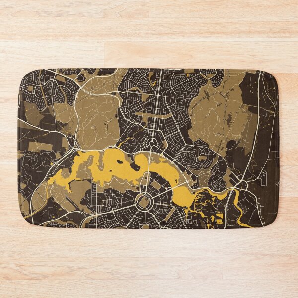 Item preview, Canberra City Map of Australia - Pastel designed and sold by deMAP.