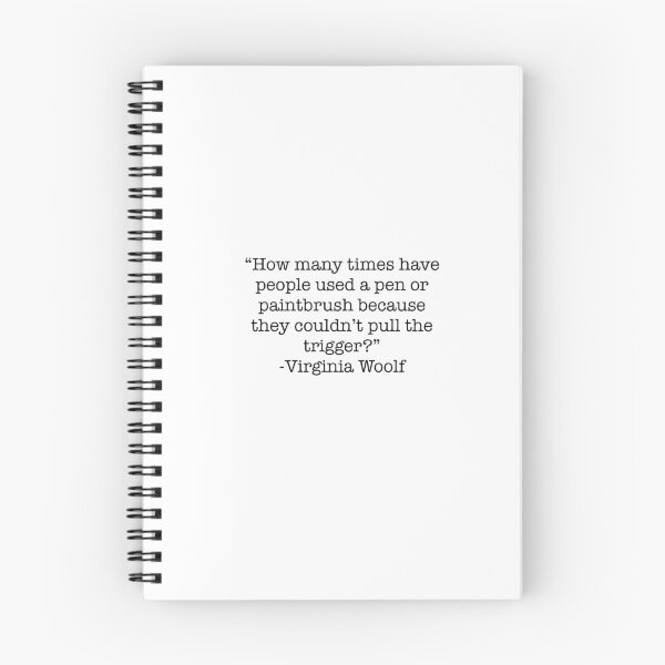 Item preview, Virginia Woolf Paintbrush quote designed and sold by Art by KLForsman.