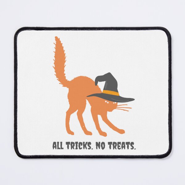 Item preview, All Tricks. No Treats Halloween Cat designed and sold by franklear.