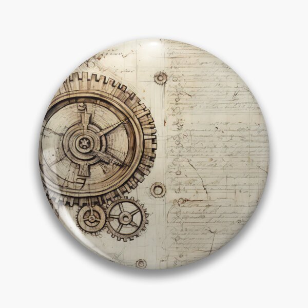 Item preview, Old Gears Drawings and Design on old Manuscript  designed and sold by BrandonArtWorld.