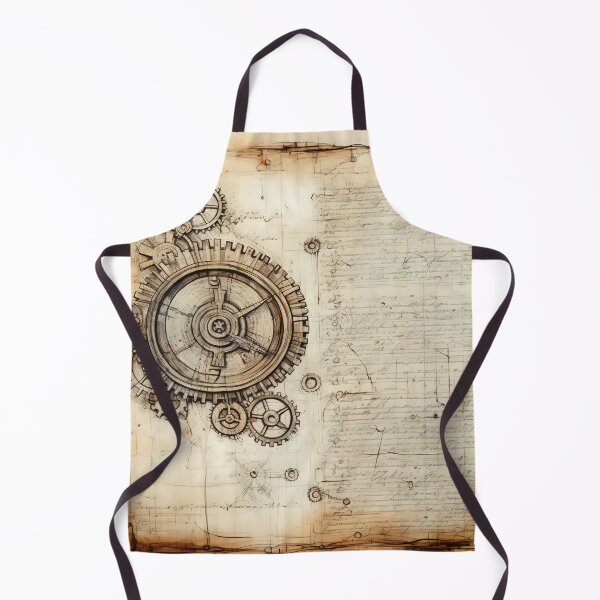 Item preview, Old Gears Drawings and Design on old Manuscript  designed and sold by BrandonArtWorld.