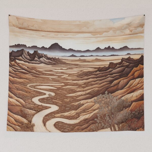 Item preview, Solitude's Path: A Desolate Desertscape designed and sold by Ngea.