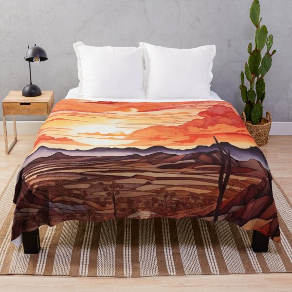 Item preview, Desert Solstice: An Illustration of Vibrant Sunset and Sands designed and sold by Ngea.
