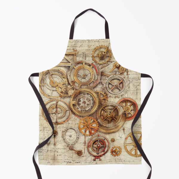 Item preview, Old Gears Drawings and Design on old Manuscript  designed and sold by BrandonArtWorld.