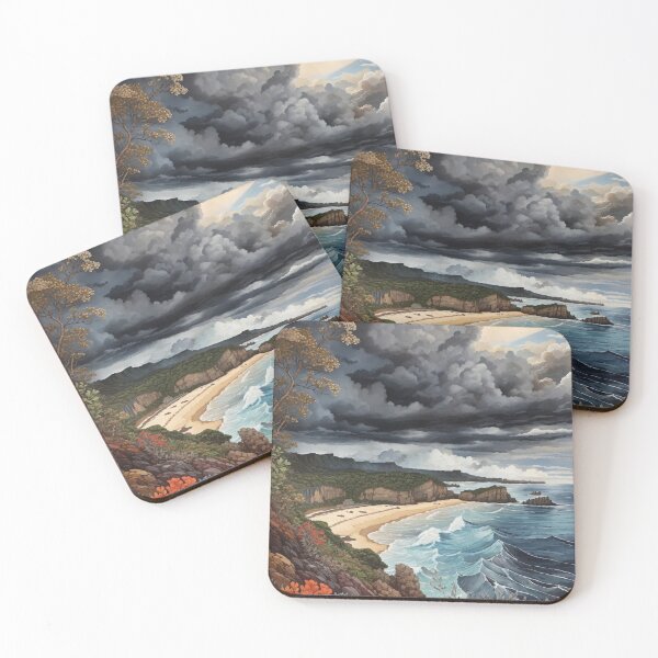 Item preview, Tumultuous Shores: A Wild Beach Landscape designed and sold by Ngea.