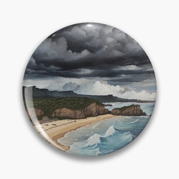 Item preview, Tumultuous Shores: A Wild Beach Landscape designed and sold by Ngea.
