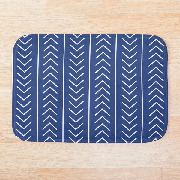 Item preview, Patrón de Chevron de rayas modernas azul oscuro y blanco Cobalto galáctico 120-28-32 - Sombra de tendencia 2024 designed and sold by ColorOfTheYears.