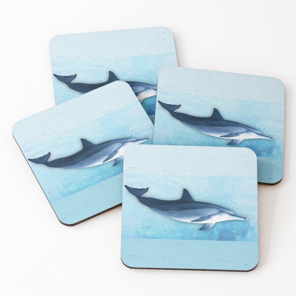 Item preview, Blue Dolphin Beach Fishy Art designed and sold by Sharon Cummings Art.