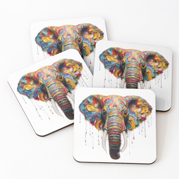 Item preview, Colorful Painted Elephant  designed and sold by GraphicsJCM.