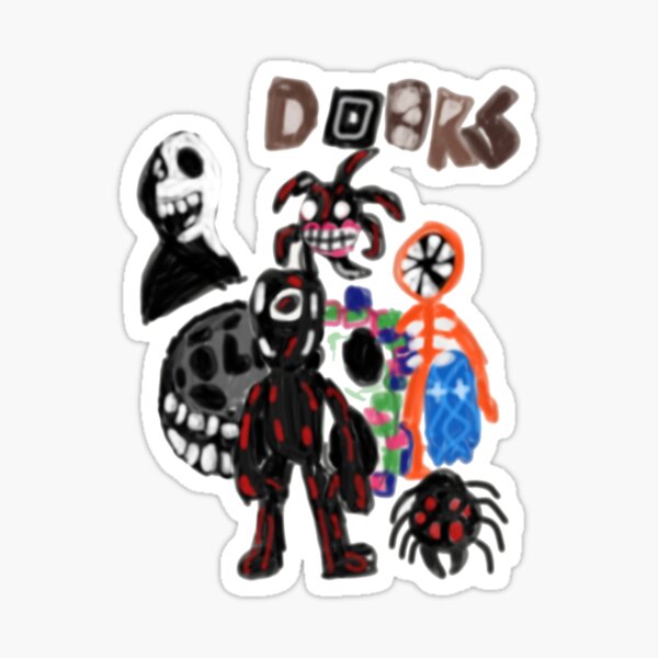 Jack from Doors - Work of Art Series - Roblox Doors - Sticker