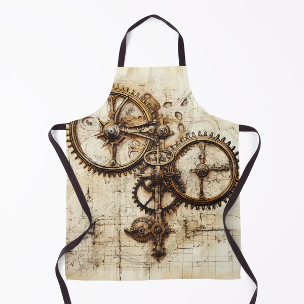 Item preview, Old Gears Drawings and Design on old Manuscript  designed and sold by BrandonArtWorld.