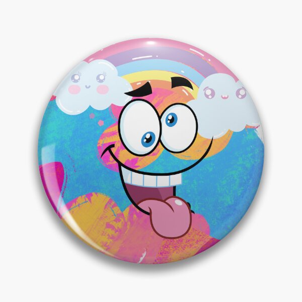 Item preview, crazy rainbow face designed and sold by LiveOutdoor.