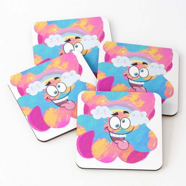 Item preview, crazy rainbow face designed and sold by LiveOutdoor.