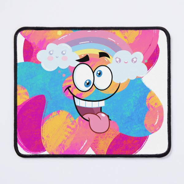 Item preview, crazy rainbow face designed and sold by LiveOutdoor.