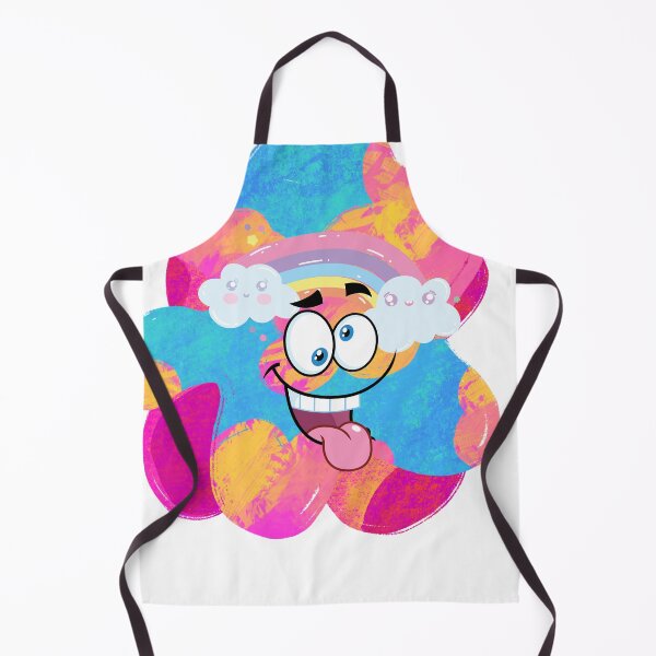 Item preview, crazy rainbow face designed and sold by LiveOutdoor.