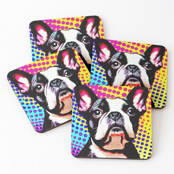 Item preview, Boston Terrier Pop Art designed and sold by FunnehGacha.