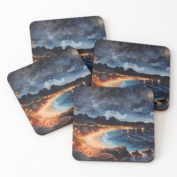 Item preview, Beachside Serenade: Illustrating the Romantic Shoreline and Stars designed and sold by Ngea.