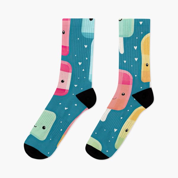 Item preview, Kawaii cute pixel popsicle pattern designed and sold by AeonAcademy.