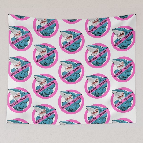 Item preview, Nimona Stickers  I'M Weak, I'm A Shark designed and sold by AlvaAdame.