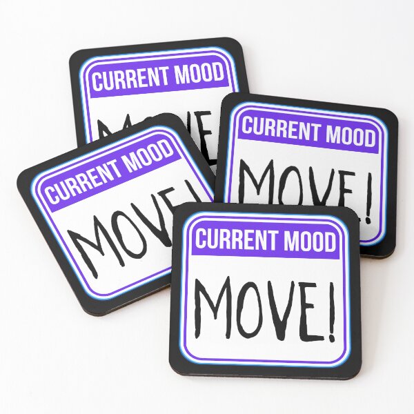 Item preview, CURRENT MOOD:  MOVE! - funny warning signs designed and sold by DesignsFromTW-S.