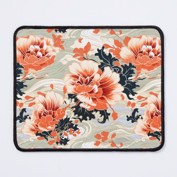 Item preview, Timeless Patterns: Tsubaki Tranquility. Premium Seamless Floral Pattern Design designed and sold by HIKARI Creations.