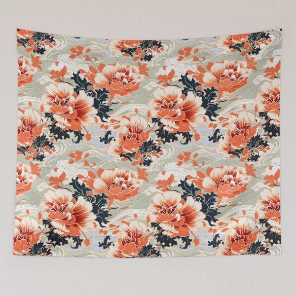 Item preview, Timeless Patterns: Tsubaki Tranquility. Premium Seamless Floral Pattern Design designed and sold by HIKARI Creations.