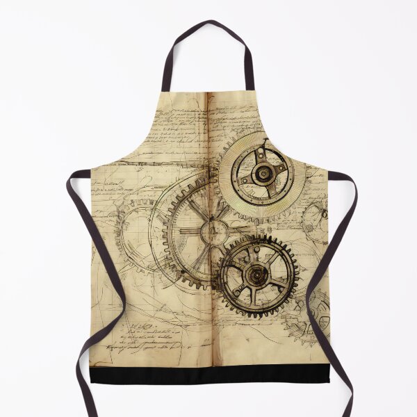 Item preview, Old Gears Drawings and Design on old Manuscript  designed and sold by BrandonArtWorld.