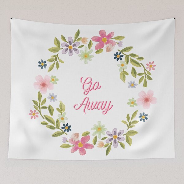 Item preview, Go Away- Flowers designed and sold by nyccatmom.