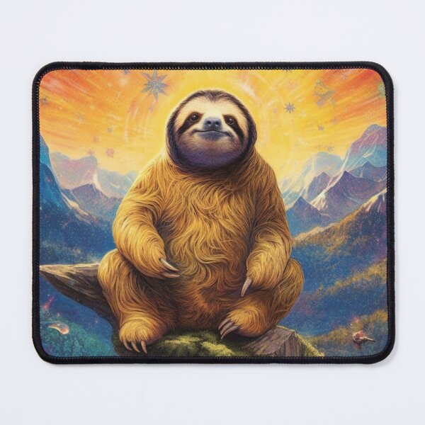 Item preview, Happy Sloth's Morning in the Mountains designed and sold by Viking-Samurai.