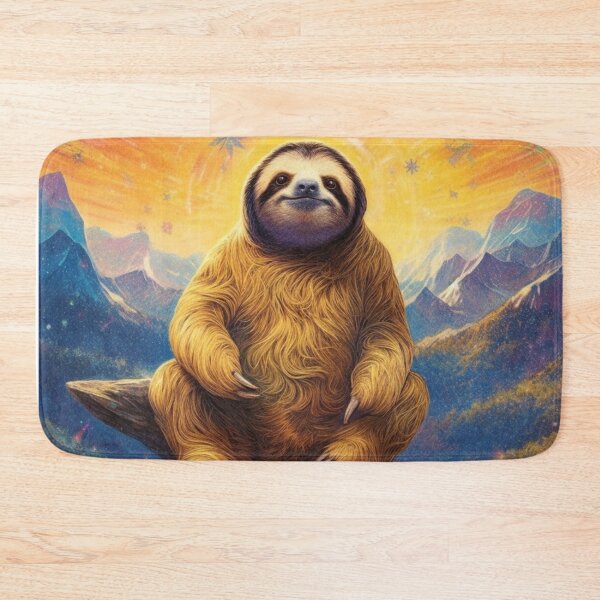 Item preview, Happy Sloth's Morning in the Mountains designed and sold by Viking-Samurai.