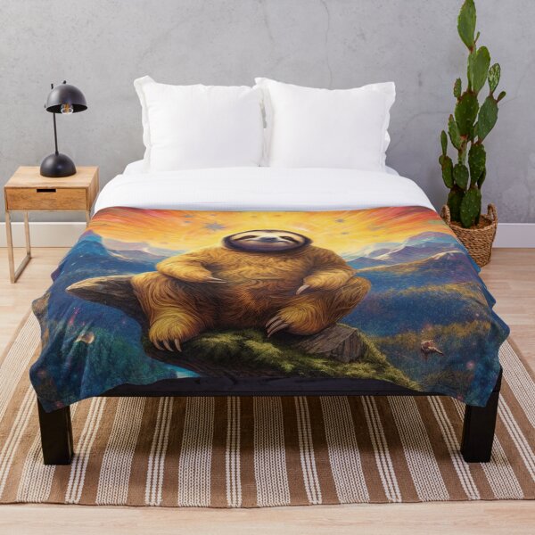 Item preview, Happy Sloth's Morning in the Mountains designed and sold by Viking-Samurai.