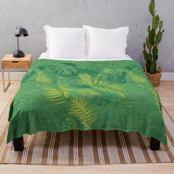 Item preview, Abstract seamless tropical pattern with bright plants and leaves designed and sold by Designfs.