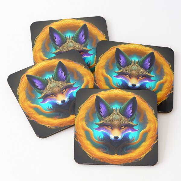 Item preview, Ornate anime fox print  designed and sold by AudreyTM.